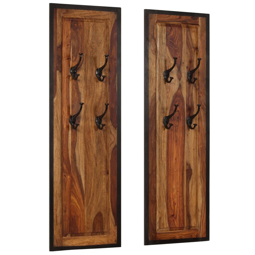 coat-racks-2-pcs-solid-sheesham-wood At Willow and Wine USA!