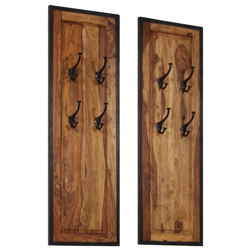 coat-racks-2-pcs-solid-sheesham-wood At Willow and Wine USA!