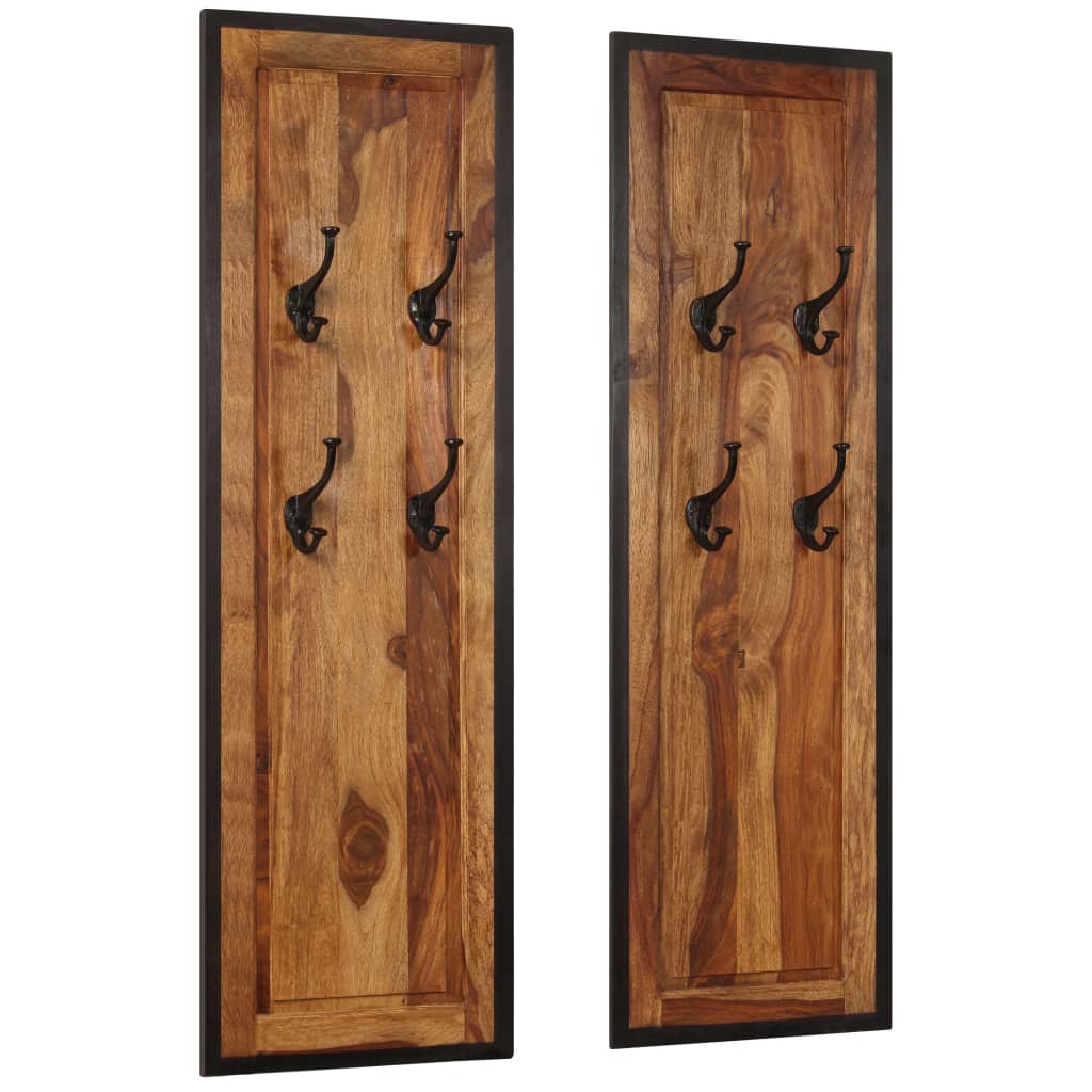 coat-racks-2-pcs-solid-sheesham-wood At Willow and Wine USA!