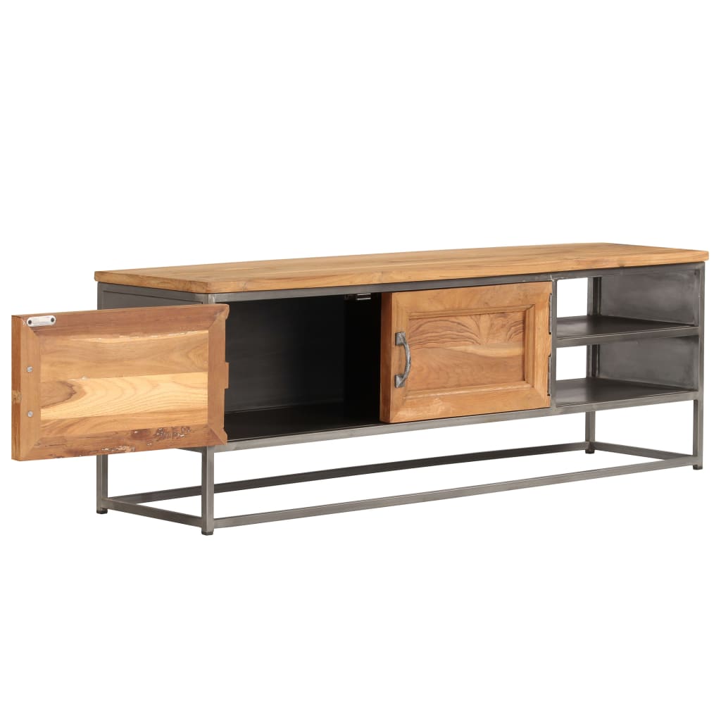 tv-stand-recycled-teak-and-steel-47-2-x11-8-x15-7 At Willow and Wine USA!