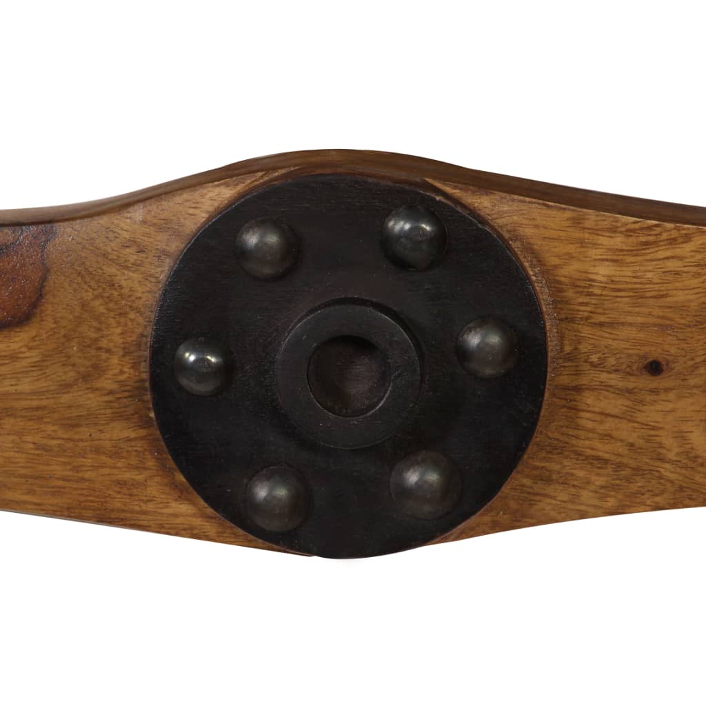 Wall-Mounted Coat Rack 6 Hooks Solid Sheesham Wood 42.5''x2.4"x7.5"