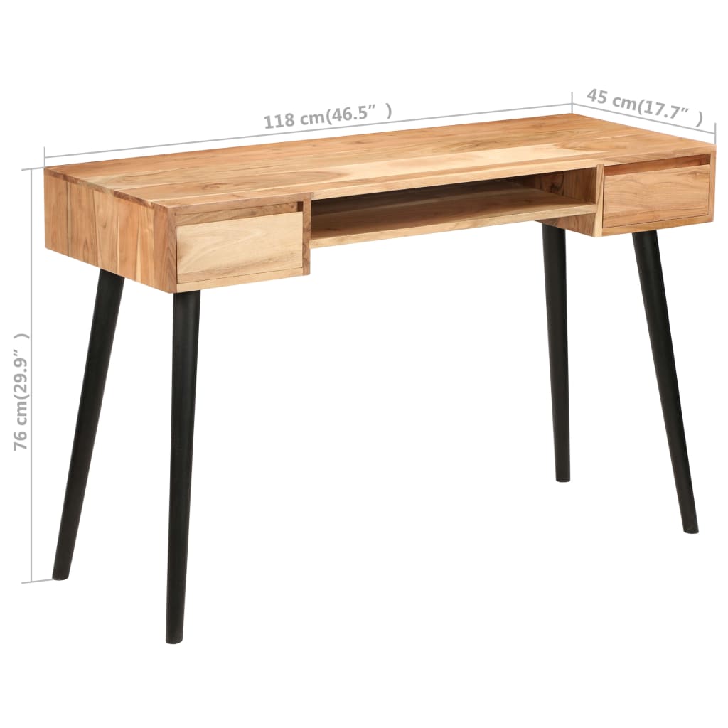 writing-table-solid-acacia-wood-46-5-x17-7-x29-9 At Willow and Wine USA!