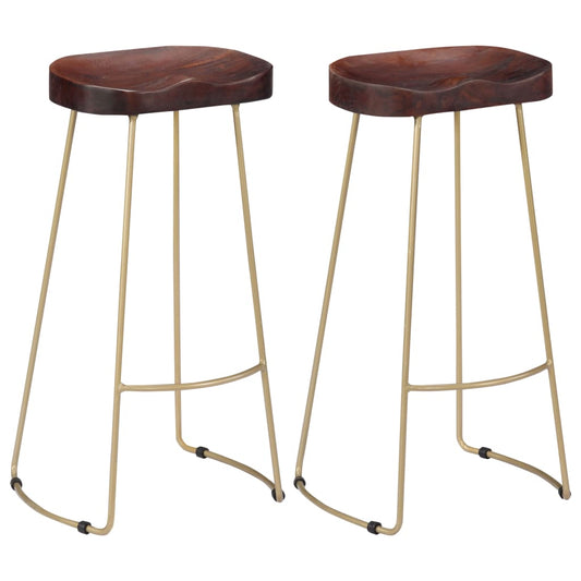 gavin-bar-stools-2-pcs-solid-mango-wood At Willow and Wine USA!