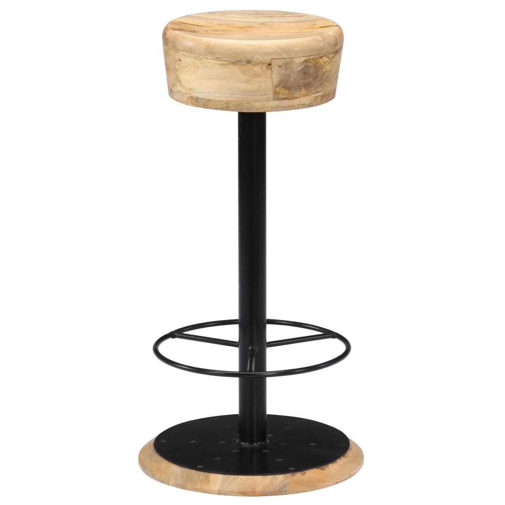 Bar Stools 2 pcs Solid Mango Wood