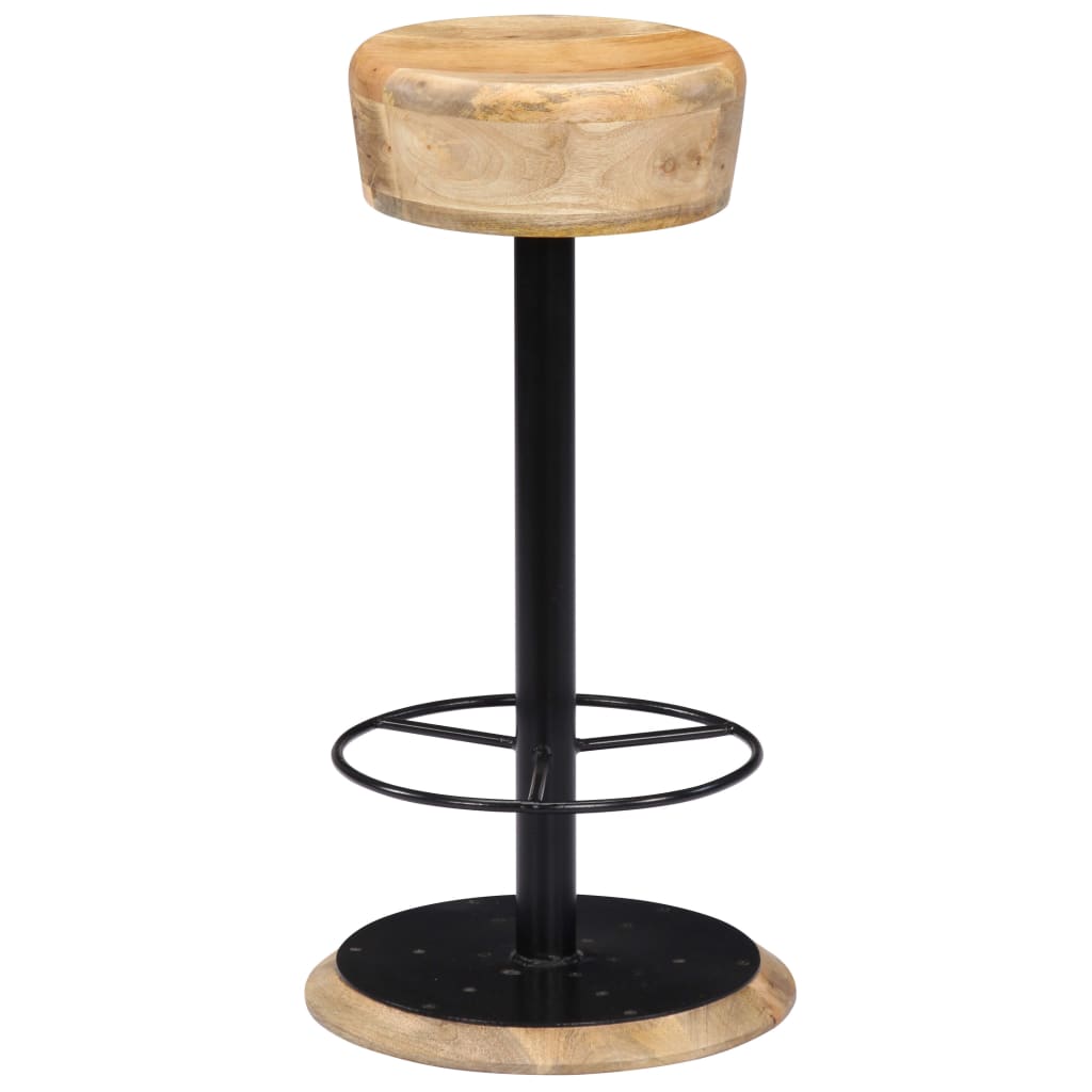 Bar Stools 2 pcs Solid Mango Wood