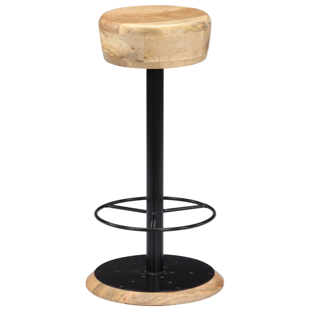 Bar Stools 2 pcs Solid Mango Wood