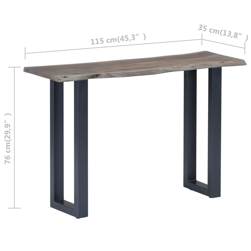 console-table-gray-45-3-x13-8-x29-9-solid-acacia-wood-and-iron At Willow and Wine USA!