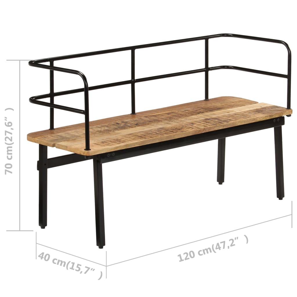 bench-47-2-x15-7-x27-6-solid-mango-wood At Willow and Wine USA!