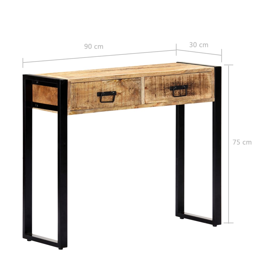 console-table-35-4-x11-8-x29-5-solid-mango-wood At Willow and Wine USA!