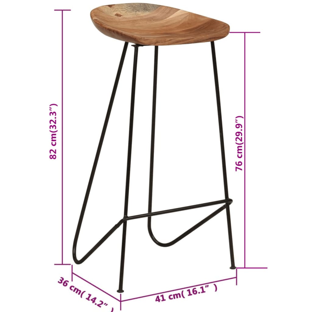 bar-stools-2-pcs-solid-acacia-wood-1 At Willow and Wine USA!