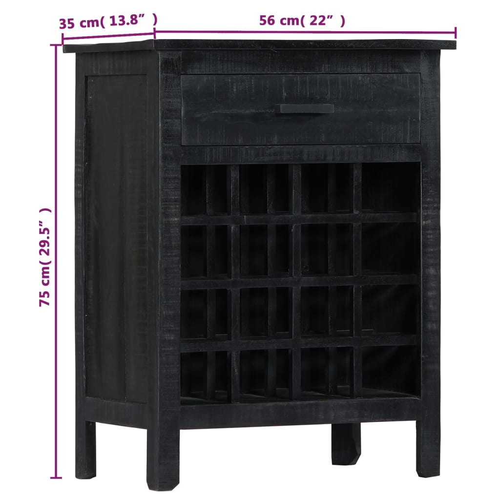 wine-rack-black-22-x13-8-x29-5-solid-mango-wood At Willow and Wine USA!