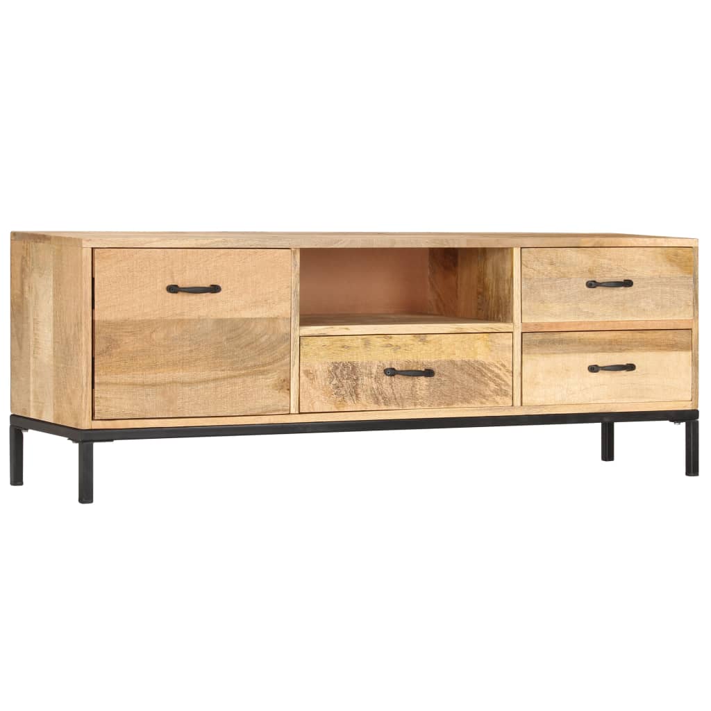 tv-stand-51-2-x11-8-x17-7-solid-wood-mango At Willow and Wine USA!