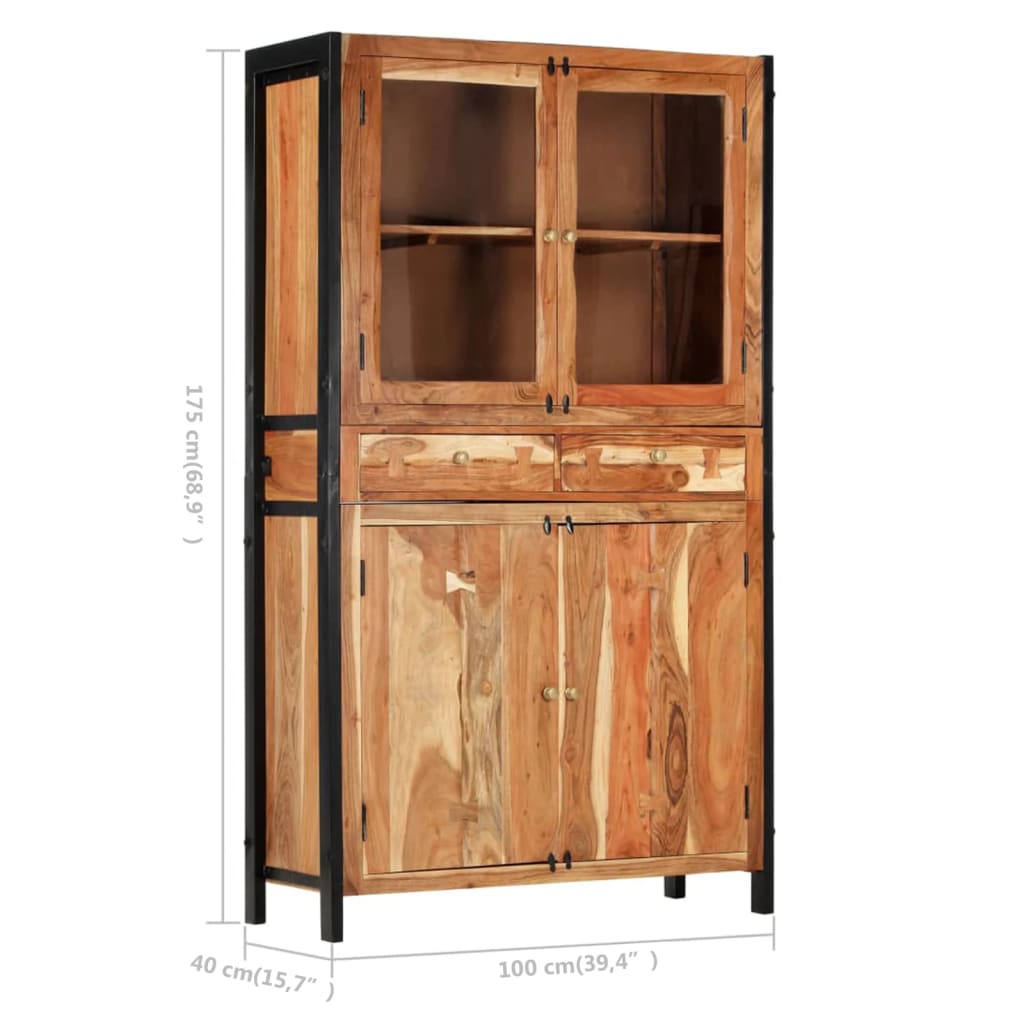 highboard-39-4-x15-7-x68-9-solid-acacia-wood At Willow and Wine USA!