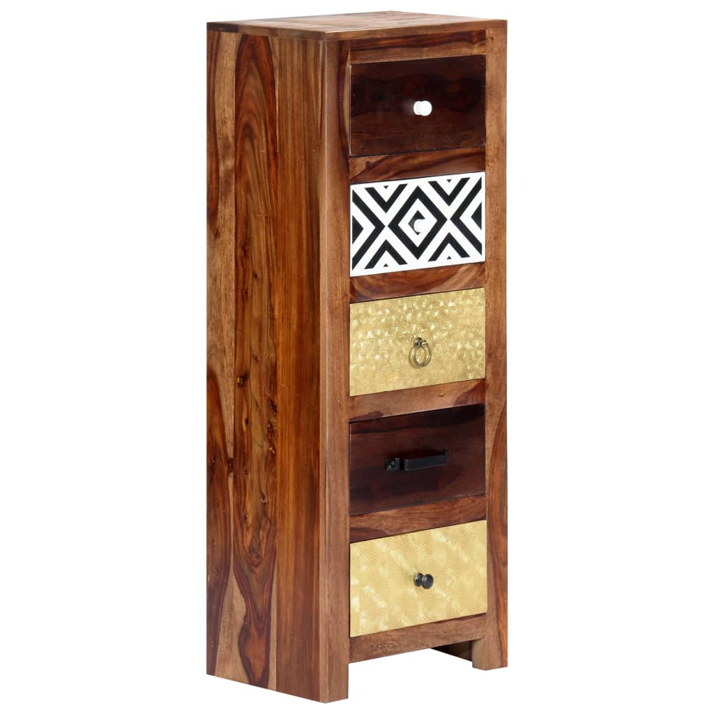 Side Cabinet 15.7"x11.8"x43.3" Solid Sheesham Wood