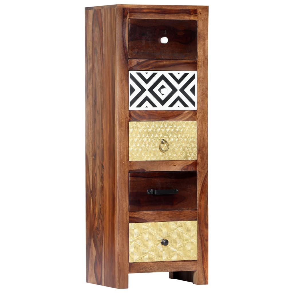 Side Cabinet 15.7"x11.8"x43.3" Solid Sheesham Wood