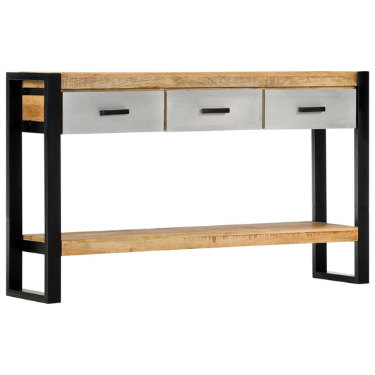 Console Table 51.1"x11.8"x29.9" Solid Mango Wood