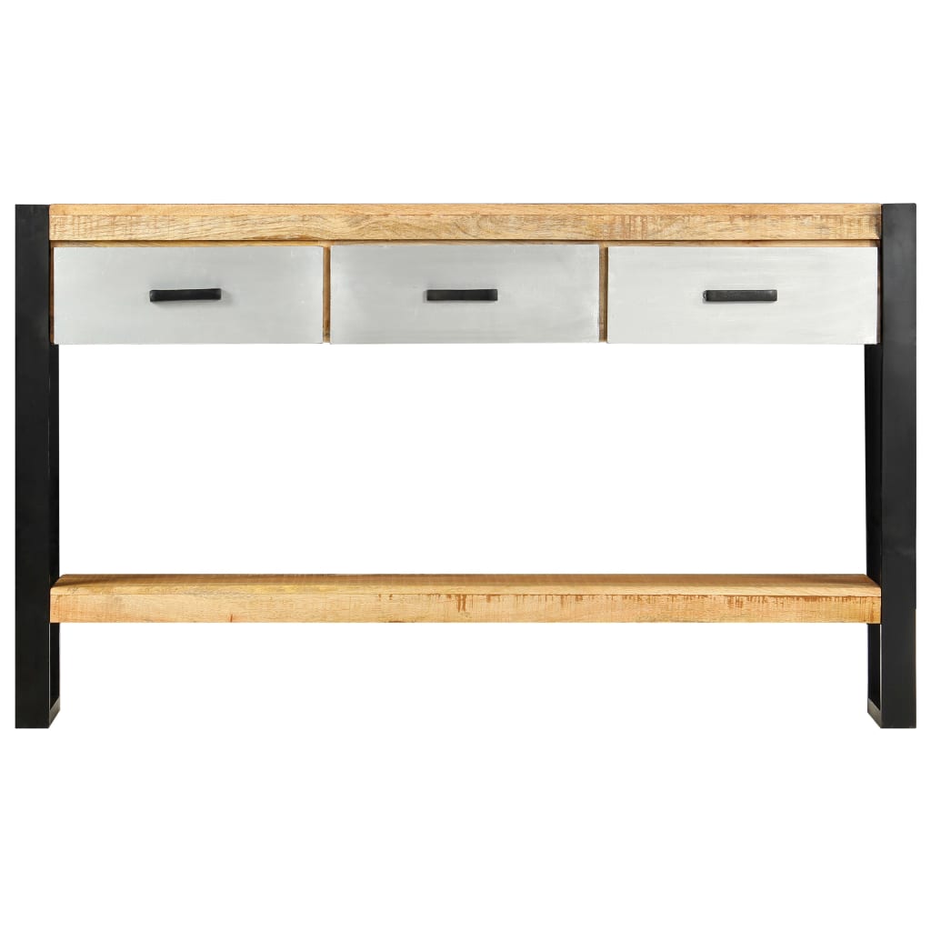 Console Table 51.1"x11.8"x29.9" Solid Mango Wood