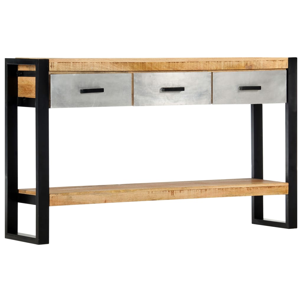 Console Table 51.1"x11.8"x29.9" Solid Mango Wood