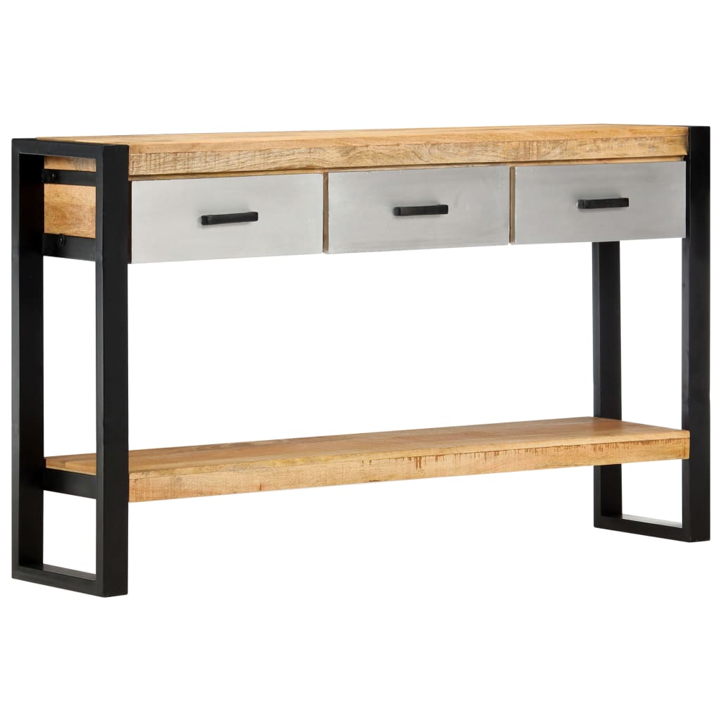 Console Table 51.1"x11.8"x29.9" Solid Mango Wood