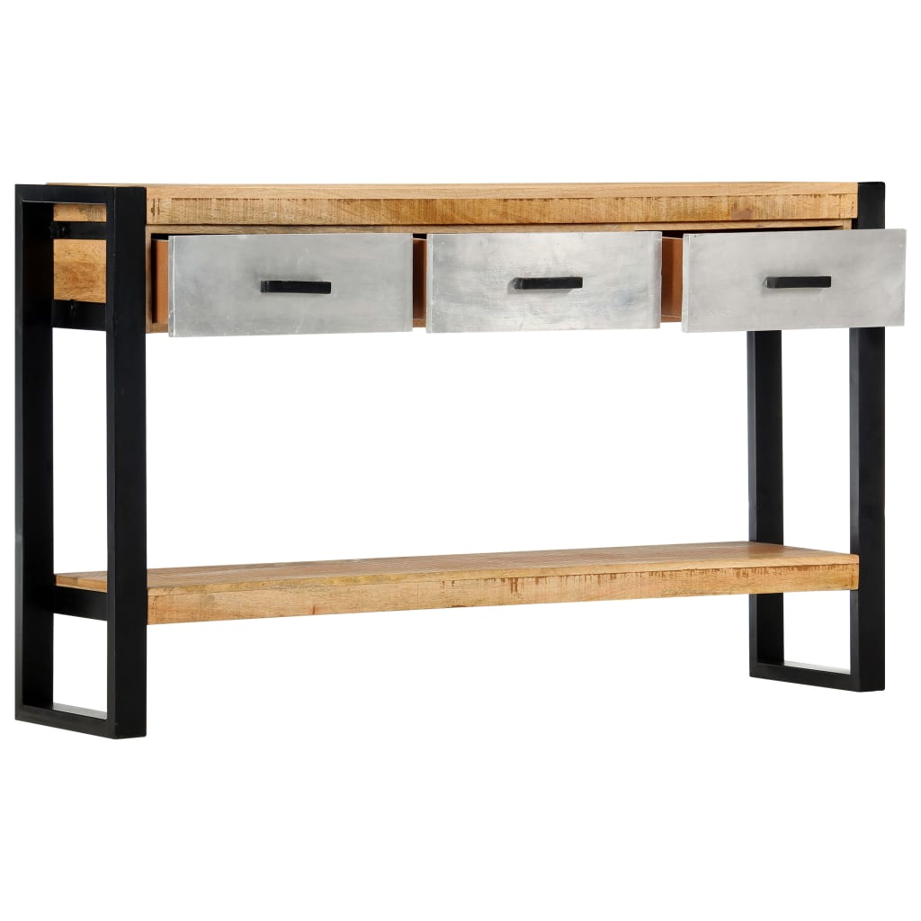 Console Table 51.1"x11.8"x29.9" Solid Mango Wood