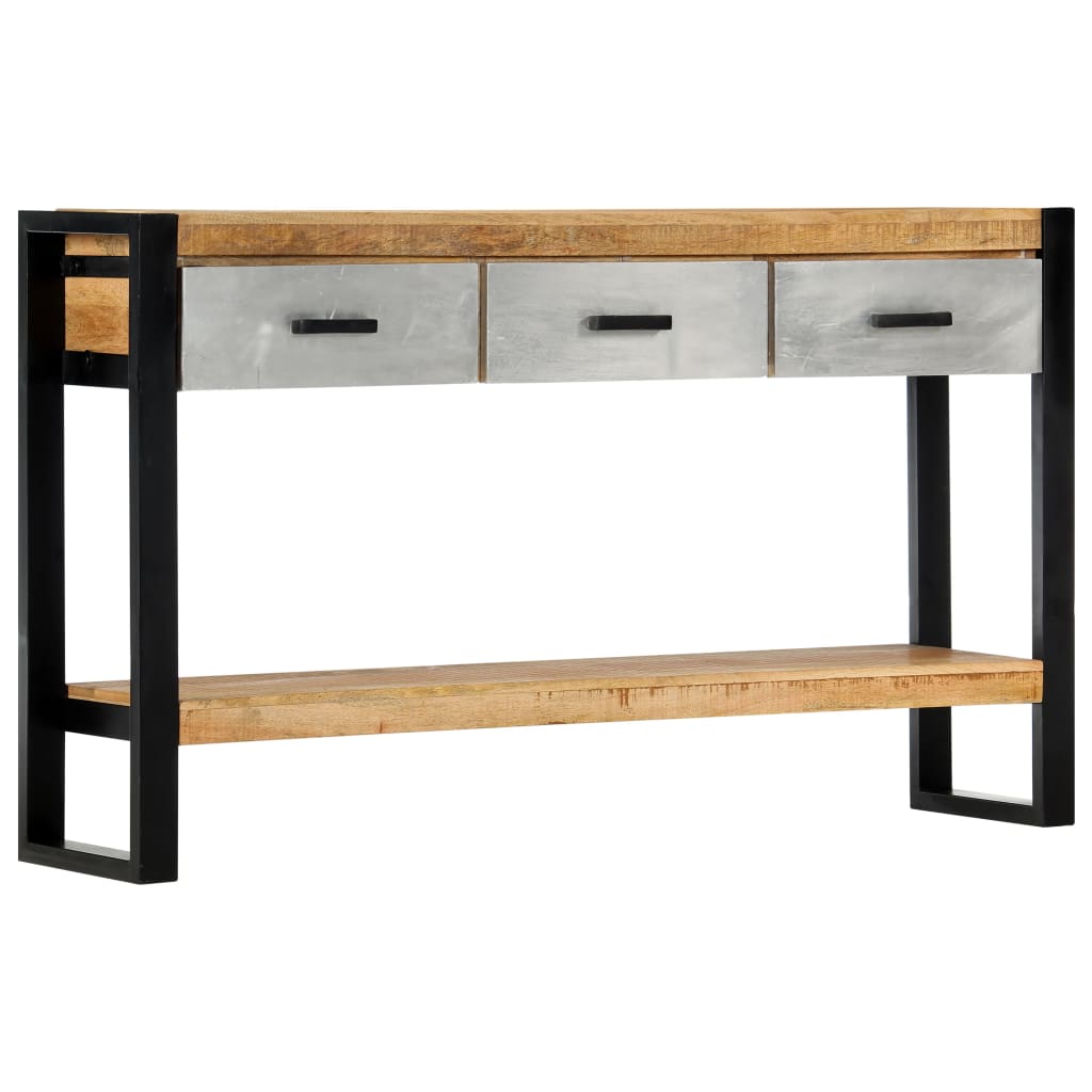 Console Table 51.1"x11.8"x29.9" Solid Mango Wood