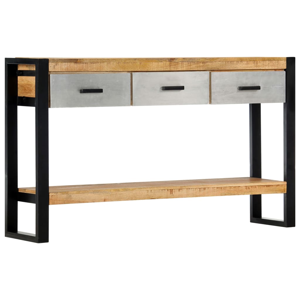 Console Table 51.1"x11.8"x29.9" Solid Mango Wood