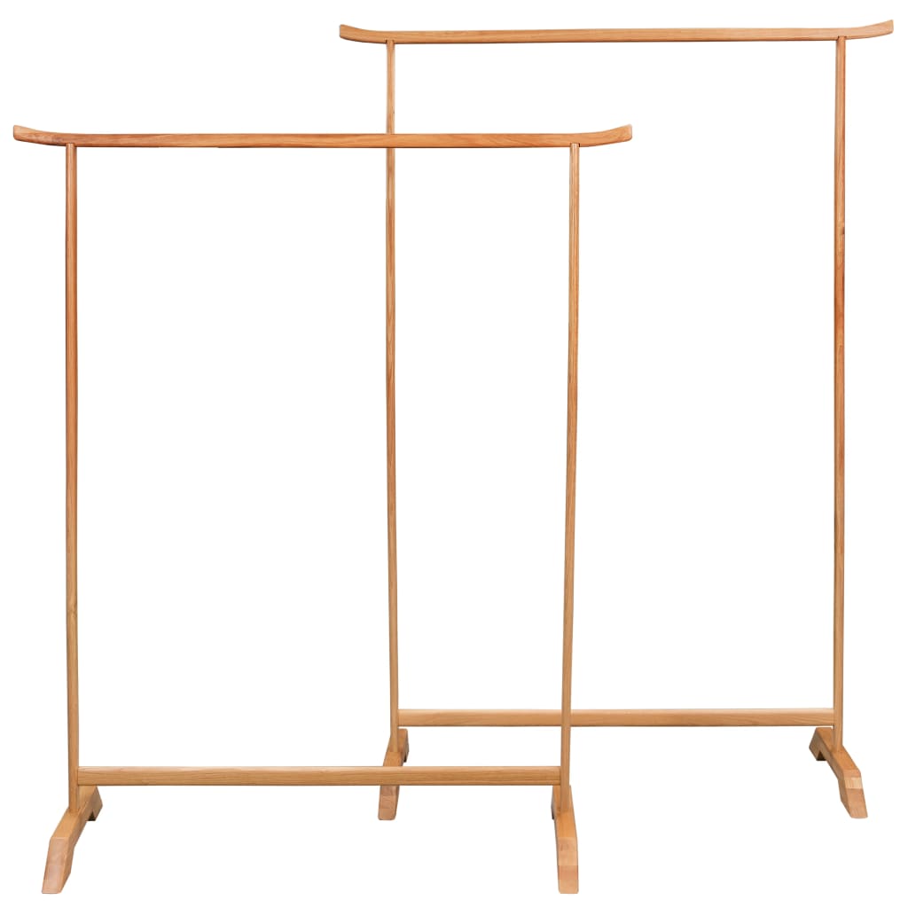 clothes-racks-2-pcs-solid-oak-wood-813873 At Willow and Wine USA!