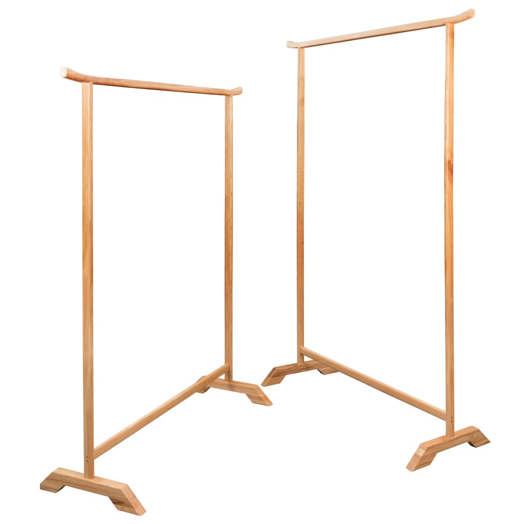 clothes-racks-2-pcs-solid-oak-wood-813873 At Willow and Wine USA!