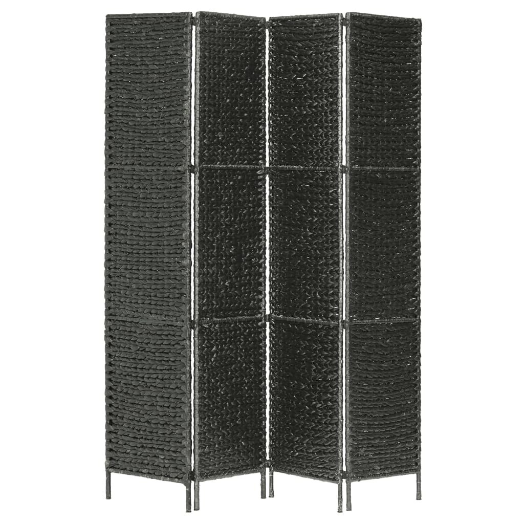 4-panel-room-divider-black-60-6-x63-water-hyacinth At Willow and Wine USA!