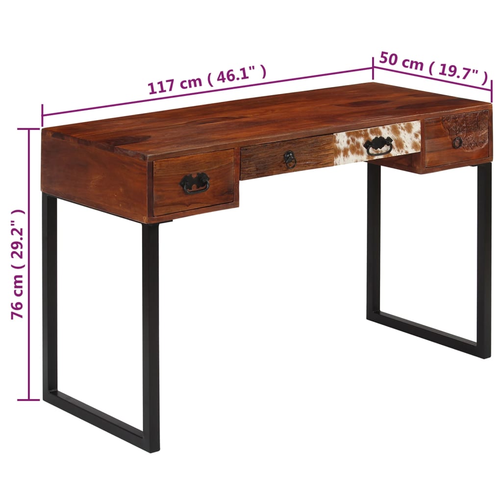 desk-solid-sheesham-wood-and-real-leather-46-1-x19-7-x29-9 At Willow and Wine USA!