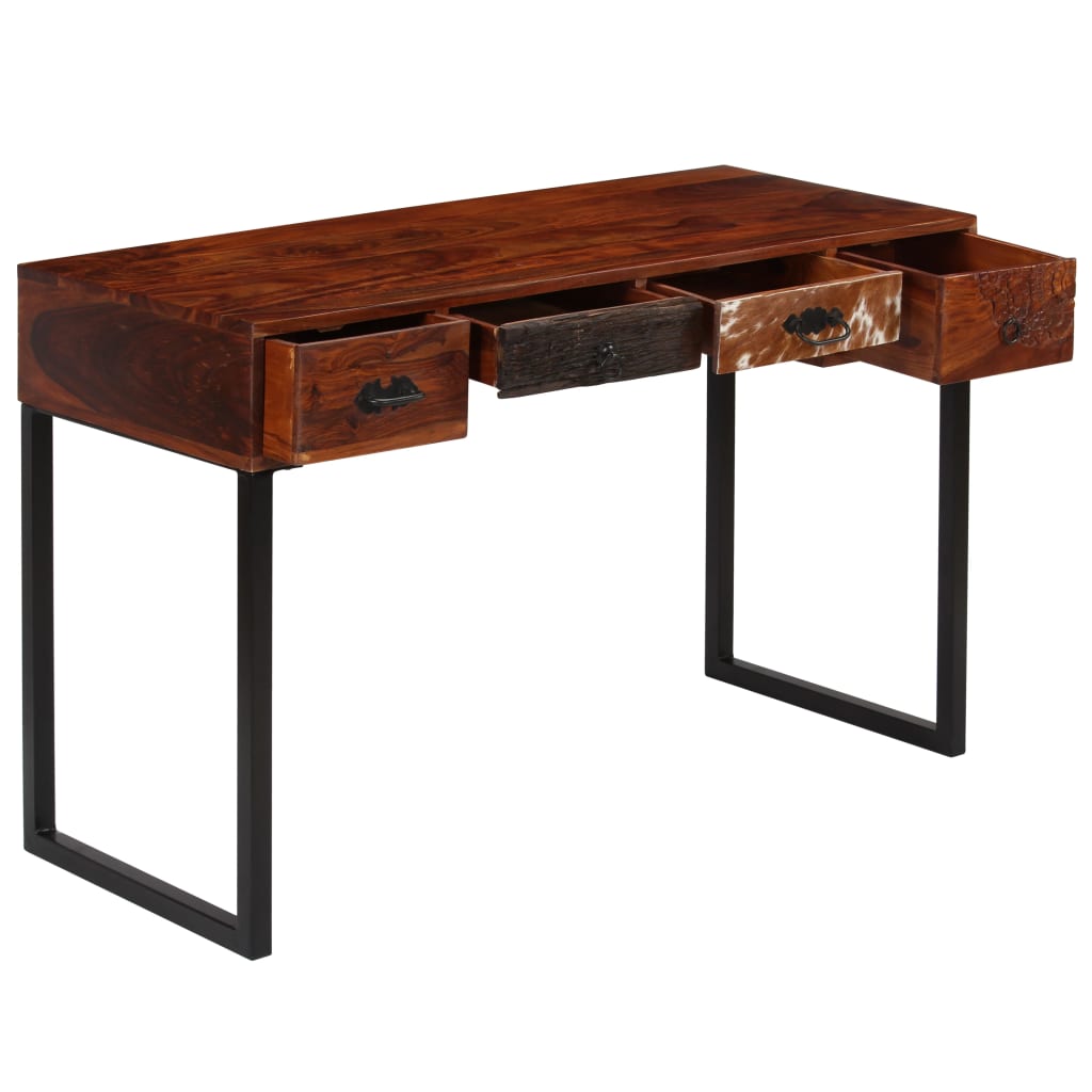 desk-solid-sheesham-wood-and-real-leather-46-1-x19-7-x29-9 At Willow and Wine USA!