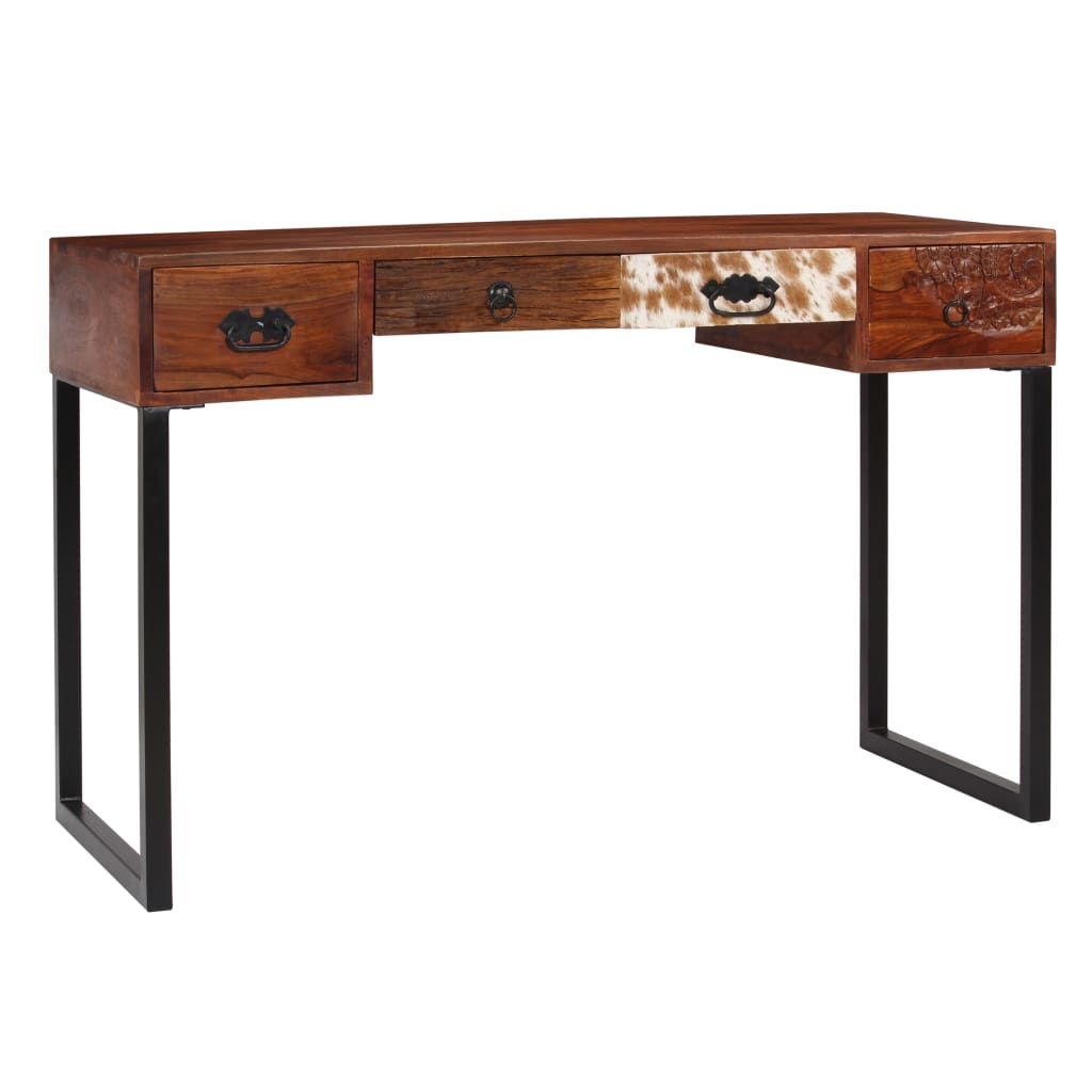 desk-solid-sheesham-wood-and-real-leather-46-1-x19-7-x29-9 At Willow and Wine USA!