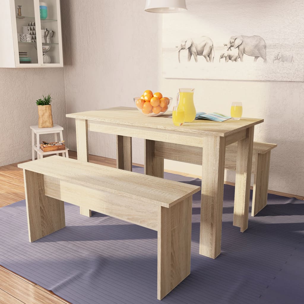 dining-table-and-benches-3-pieces-engineered-wood-white At Willow and Wine USA!