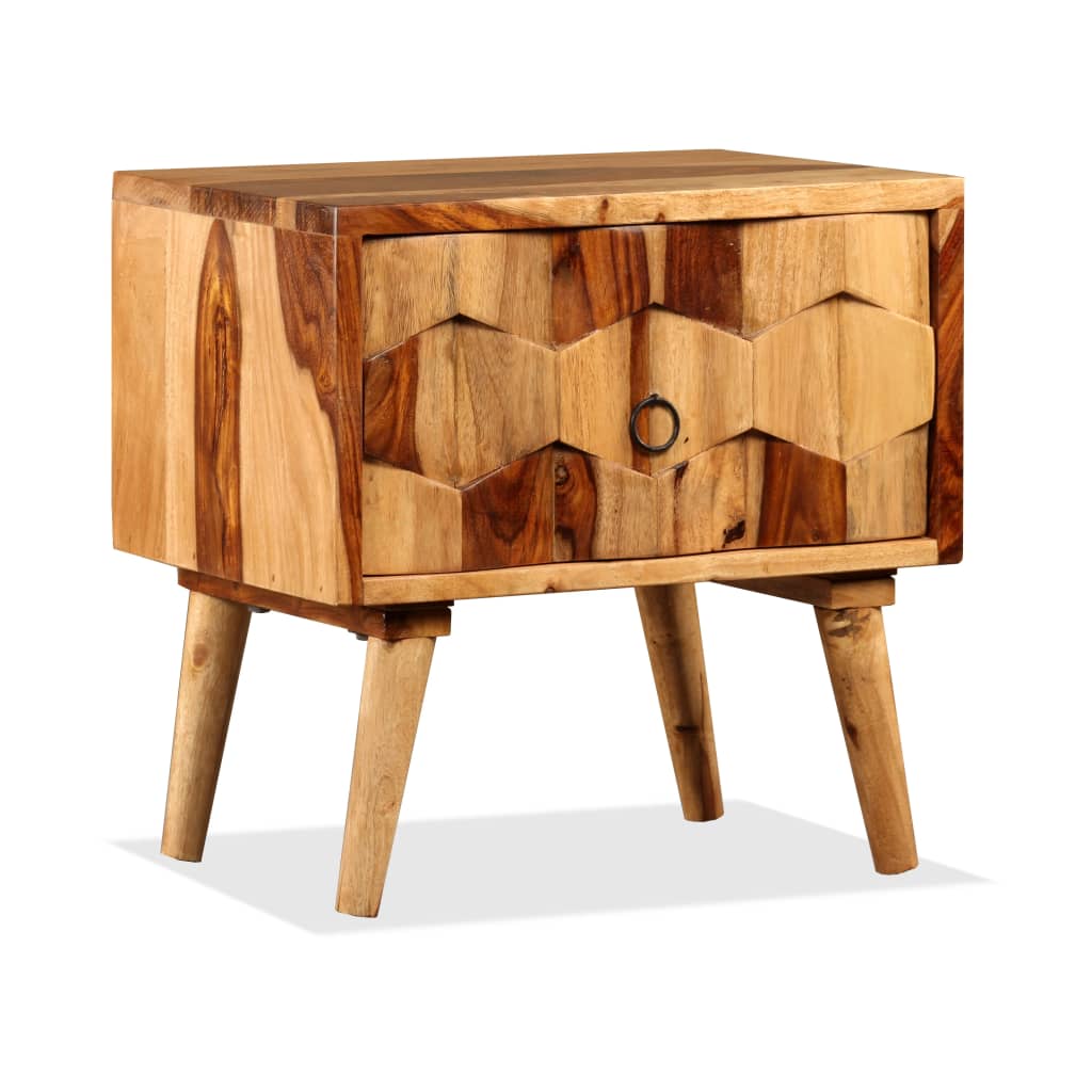 bedside-cabinet-with-1-drawer-solid-sheesham-wood At Willow and Wine USA!