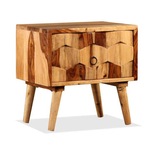 bedside-cabinet-with-1-drawer-solid-sheesham-wood At Willow and Wine USA!