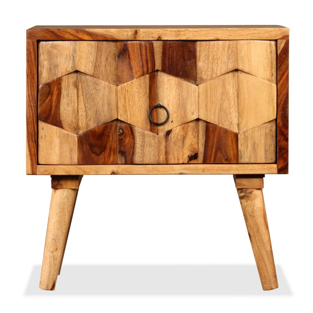 bedside-cabinet-with-1-drawer-solid-sheesham-wood At Willow and Wine USA!