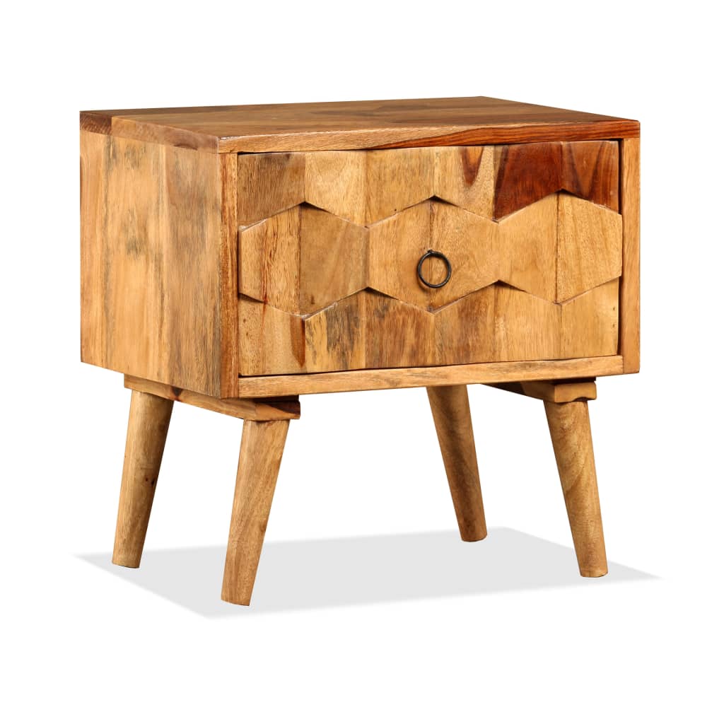 bedside-cabinet-with-1-drawer-solid-sheesham-wood At Willow and Wine USA!