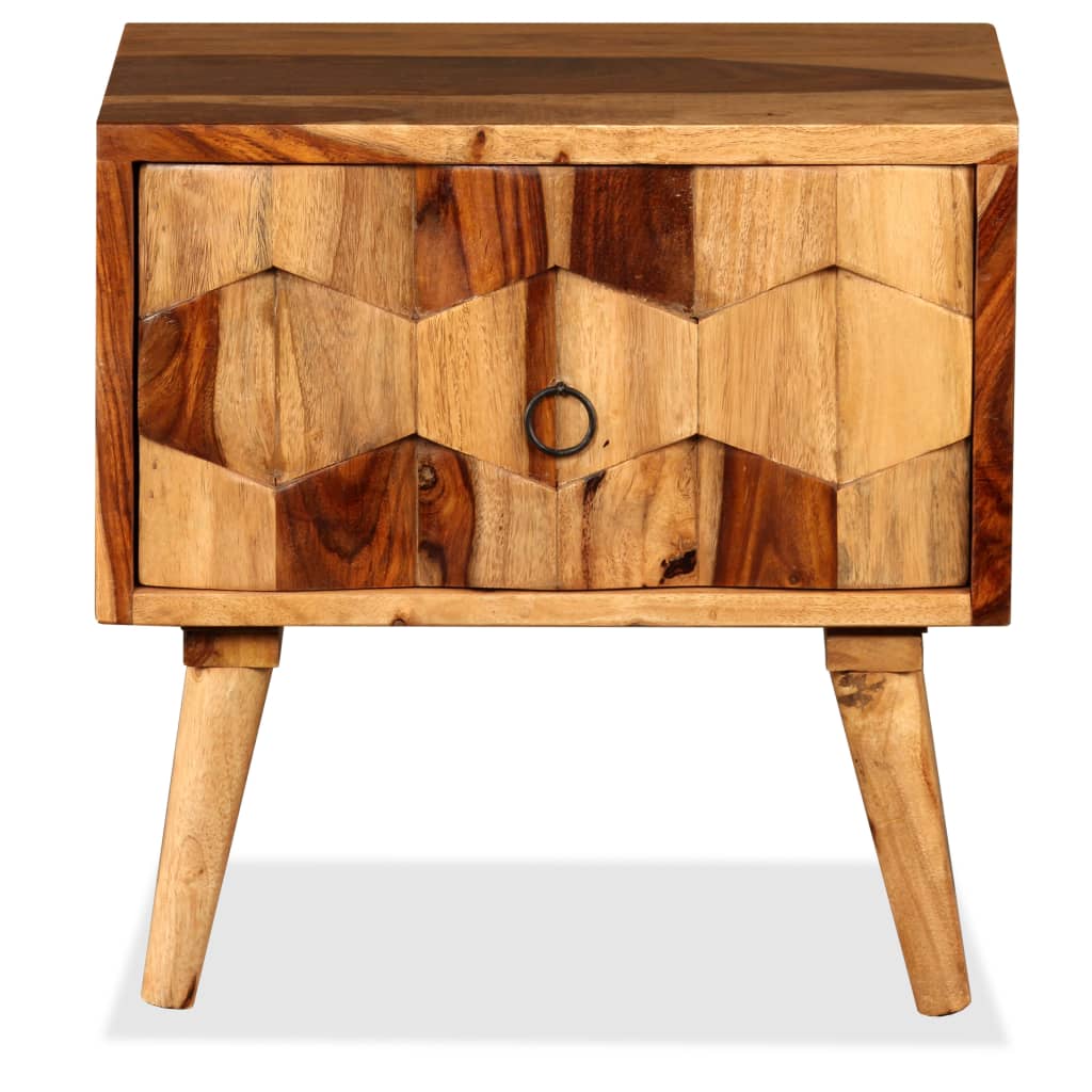 bedside-cabinet-with-1-drawer-solid-sheesham-wood At Willow and Wine USA!