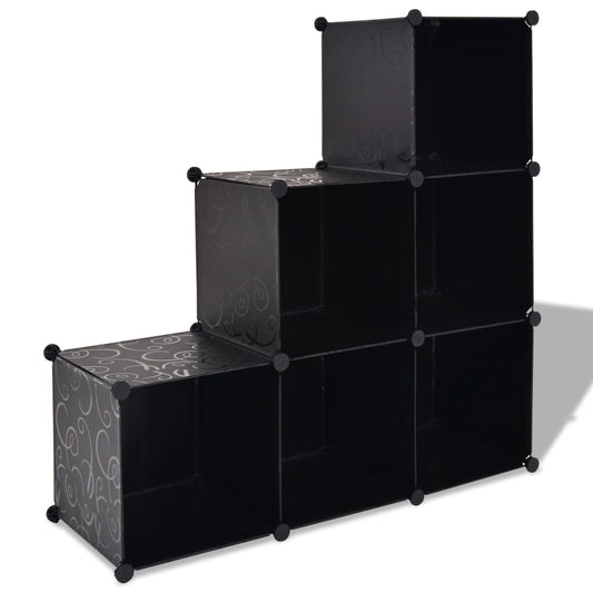 storage-cube-organizer-with-6-compartments-black-813898 At Willow and Wine USA!