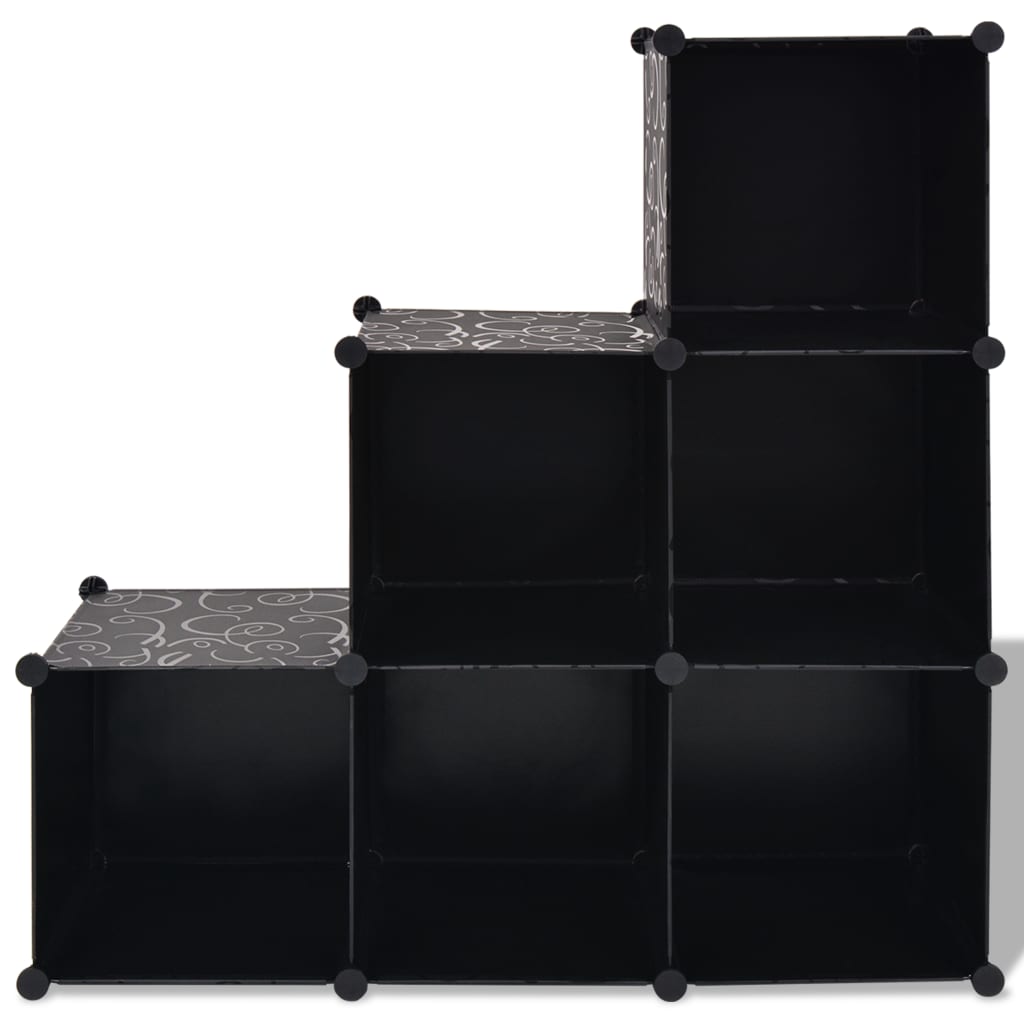 storage-cube-organizer-with-6-compartments-black-813898 At Willow and Wine USA!