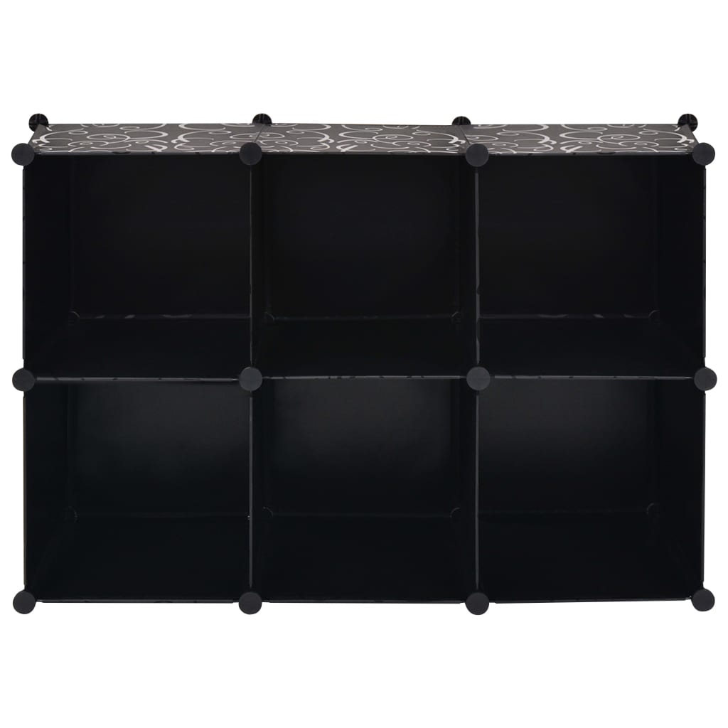 storage-cube-organizer-with-6-compartments-black-813898 At Willow and Wine USA!