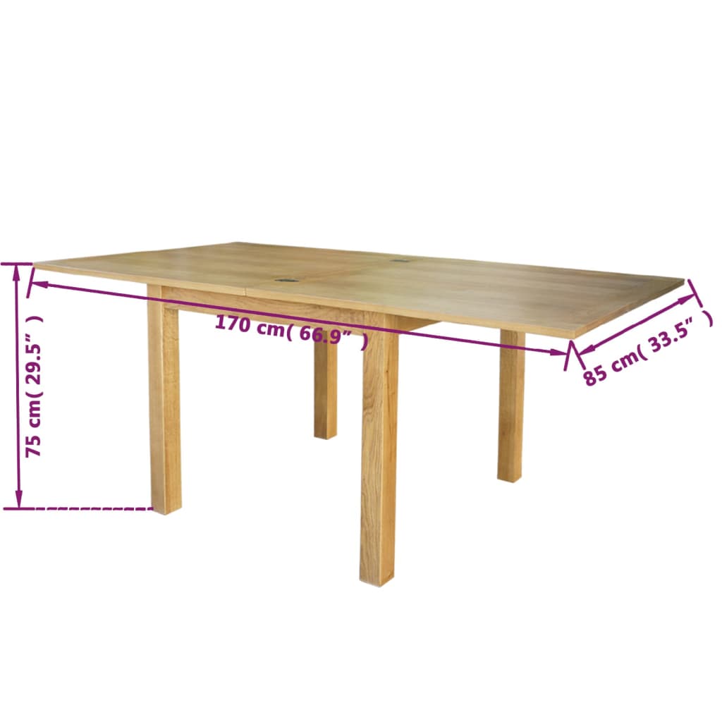 extendable-table-oak-67-x33-5-x29-5 At Willow and Wine USA!