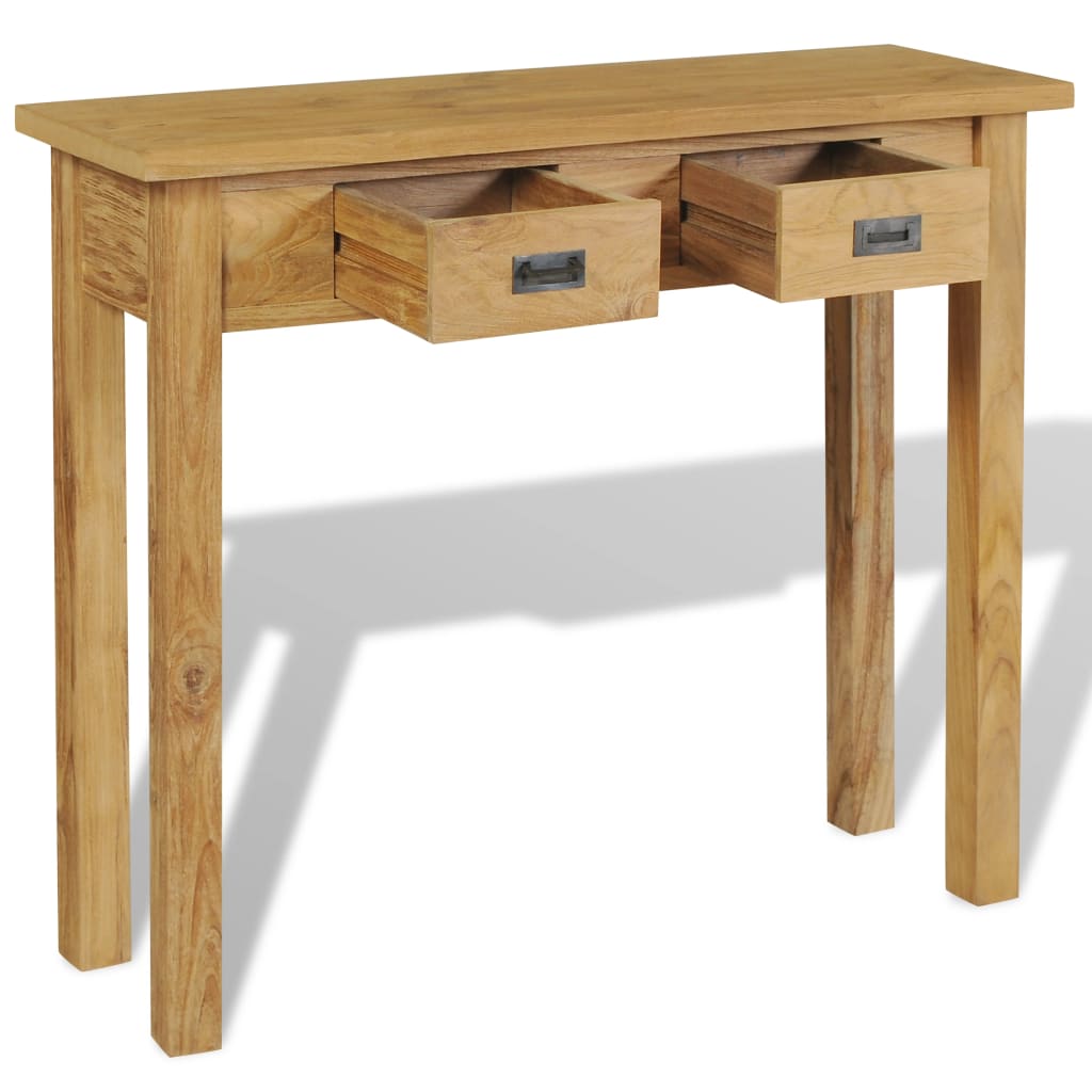 console-table-solid-teak-35-4-x11-8-x31-5 At Willow and Wine USA!