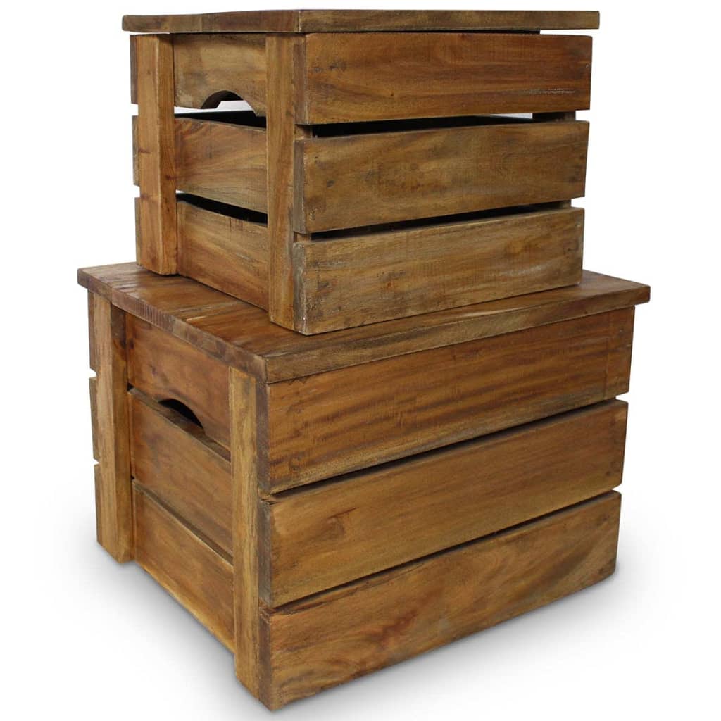 storage-crate-set-2-pieces-solid-reclaimed-wood At Willow and Wine USA!