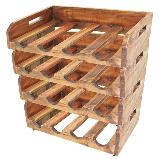 wine-racks-4-pcs-for-16-bottles-solid-reclaimed-wood At Willow and Wine USA!