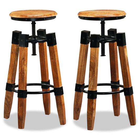 bar-stools-2-pcs-solid-mango-wood At Willow and Wine USA!