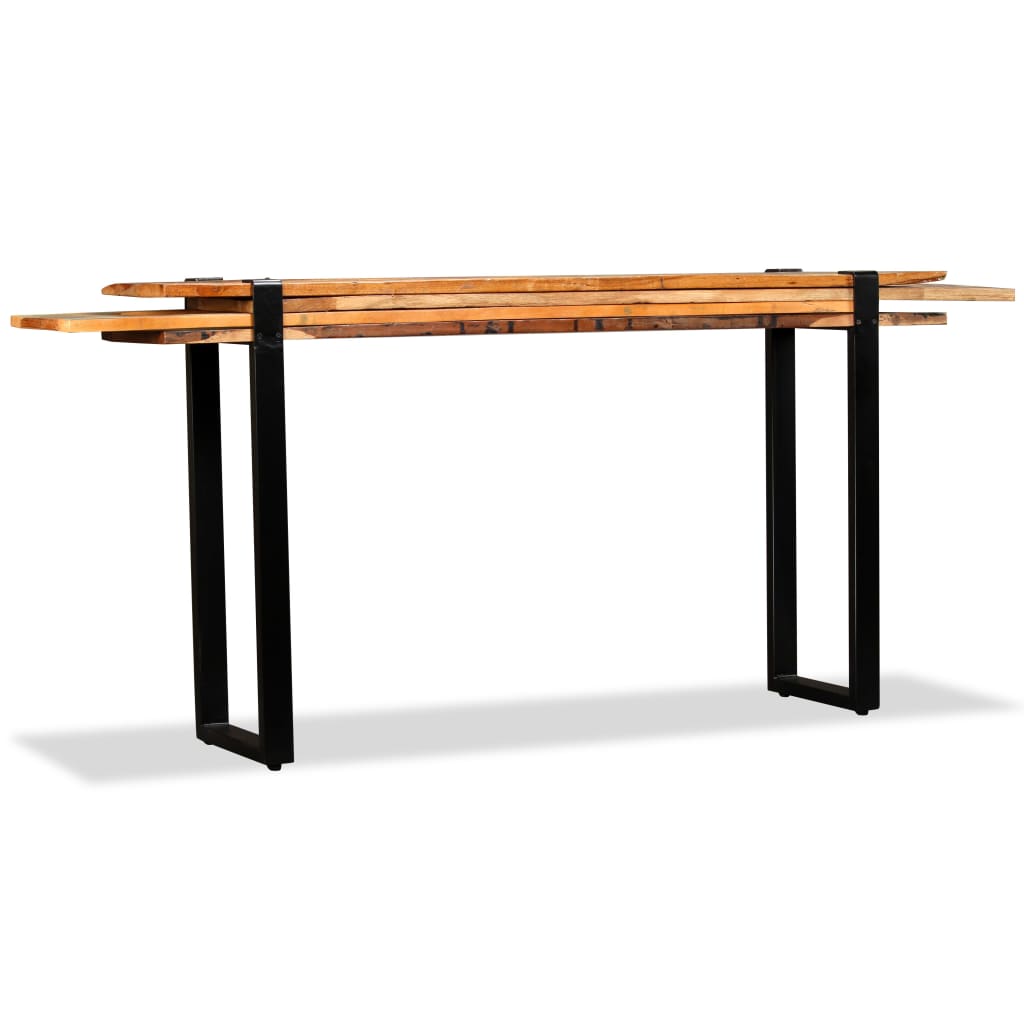 console-table-solid-reclaimed-wood-adjustable At Willow and Wine USA!