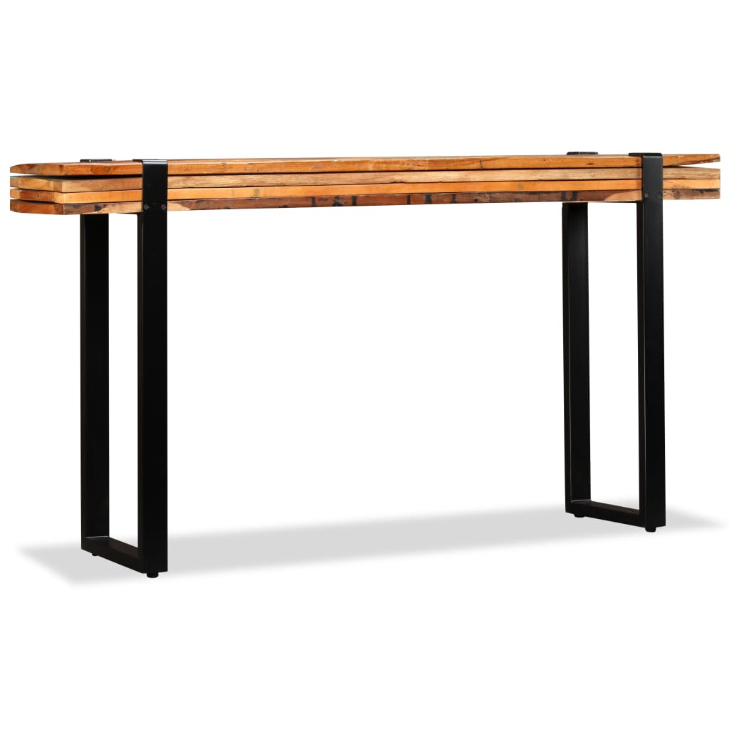 console-table-solid-reclaimed-wood-adjustable At Willow and Wine USA!