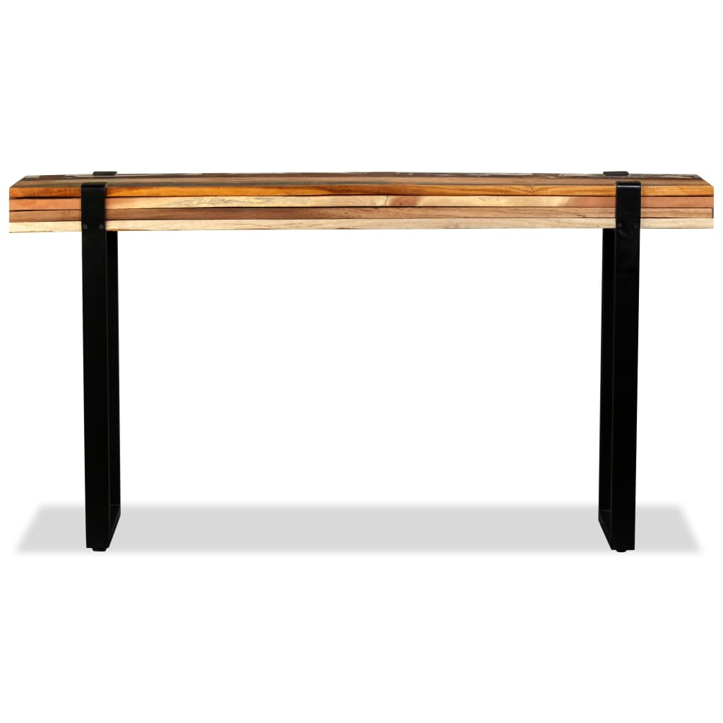 console-table-solid-reclaimed-wood-adjustable At Willow and Wine USA!