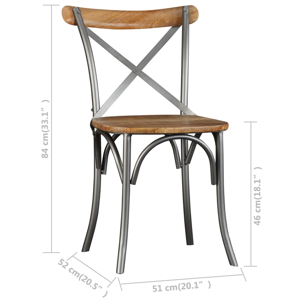 dining-chairs-2-pcs-solid-mango-wood At Willow and Wine USA!